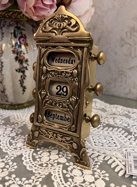 美式欧式手工台历日历摆件