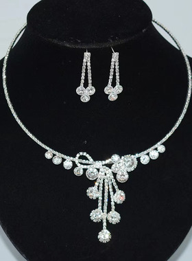 水钻合金水波链女首饰套链项圈