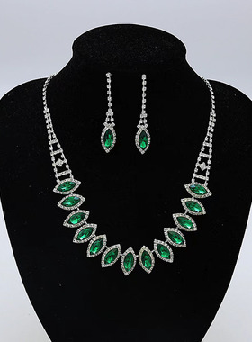 水钻铜爪链水波链女马眼造型项链