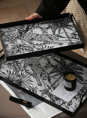 高颜值托盘香薰ins风首饰串珠展示盘香薰钥匙置物玄关收纳盘