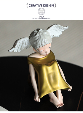 小众高级感天使女孩摆件送女友