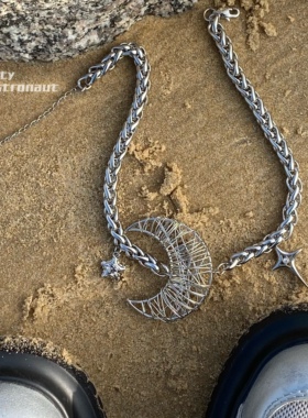 锁骨链金属项链钛钢小众原创