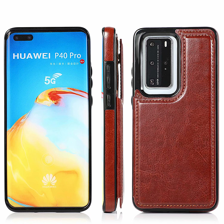 适用华为Mate30手机壳mate30pro后翻盖式插卡皮套Mate40Pro防摔5G男女30Epro钱包保护套40E卡套P40pro商务p30