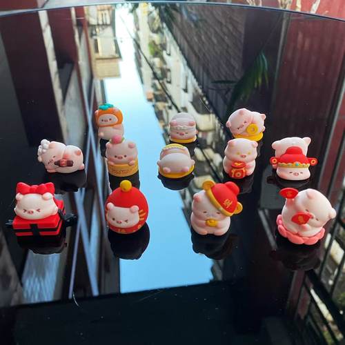 正版宝运猪猪你好运系列萌粒潮玩摆件手办礼物 - 图3