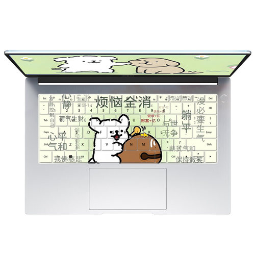 适用苹果Pro 13.3寸A1708线条小狗键盘膜M3芯片A3113/A2681/A1990 - 图3
