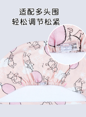 印花手术帽女纯棉护士帽透气吸汗口腔医生工作圆帽手术室专用帽子