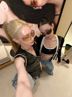 Jennie同款沙滩系列墨镜女一片式连体飞行员太阳眼镜防紫外线潮流