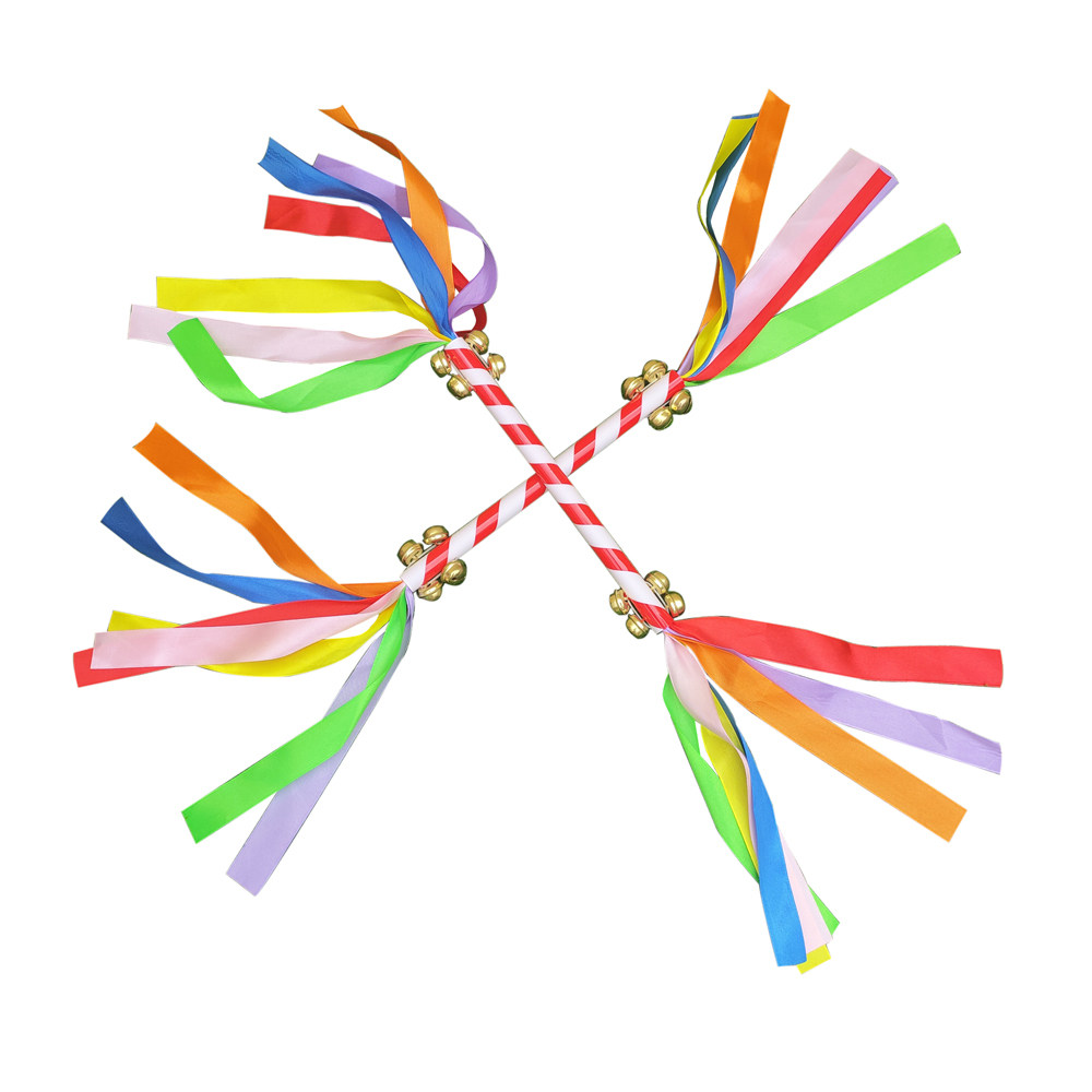 幼儿园花棍八铃铛器械操儿童早操舞蹈道具莲响棒七彩元旦花棍管,淘宝优惠券,粉丝福利购,淘宝优惠卷