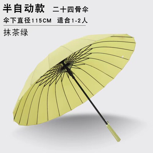 暴雨专用雨伞24骨自动伞超大双人雨伞晴雨两用伞长柄伞送伞套 - 图2