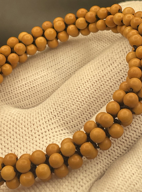 橄榄核正圆光珠425手工编织手链