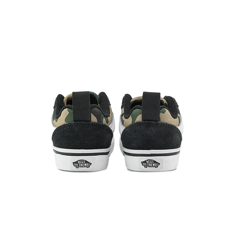 Vans范斯童鞋官方 Knu Skool Elastic Lace黑色/迷彩小童板鞋,淘宝优惠券,粉丝福利购,淘宝优惠卷