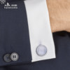 Shell cufflinks, business formal wear, versatile men’s cuff studs
