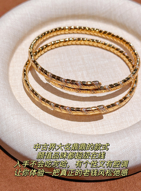 复古高级彩宝系列蛇手镯时尚感