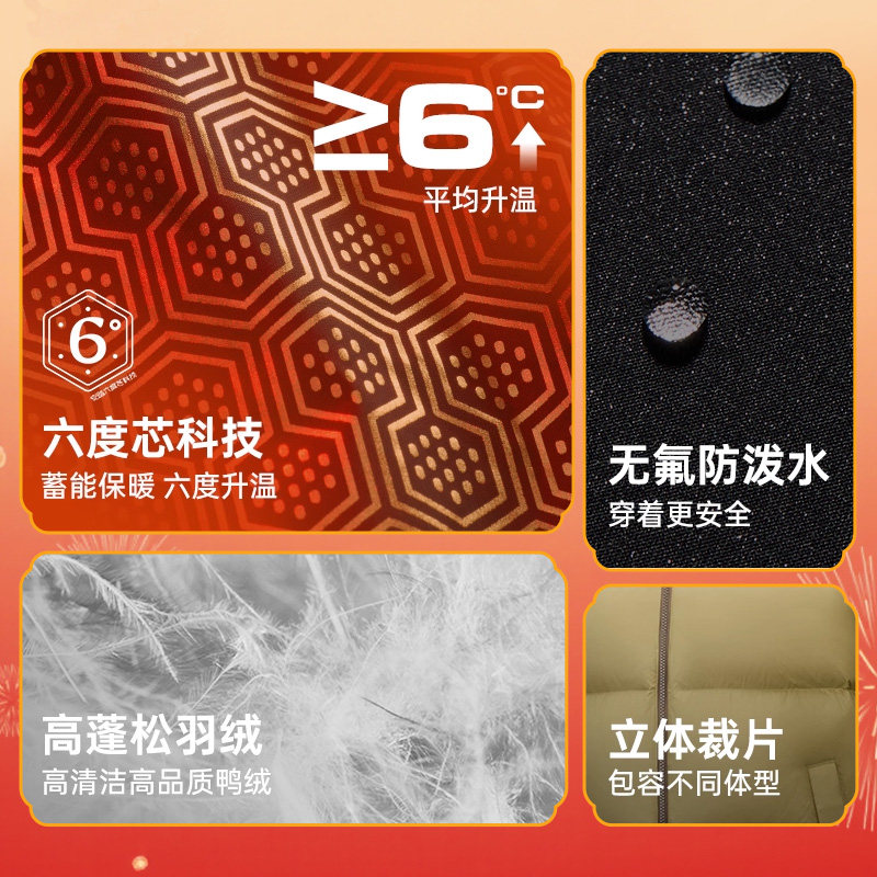 安踏羽绒服男款2025冬季新款男士马年本命年衣服新年红色羽绒外套,淘宝优惠券,粉丝福利购,淘宝优惠卷