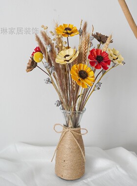 梧桐花原生态手工干花客厅装饰