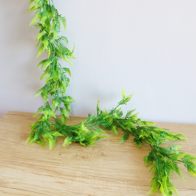 仿真绿植多款藤条壁挂龟背叶尤加利波斯壁挂吊顶植物装饰家居藤蔓 - 图2