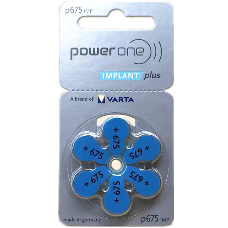 德国进口powerone IMPLANT plus p675人工电子耳蜗电池1.45v 正品 - 图3