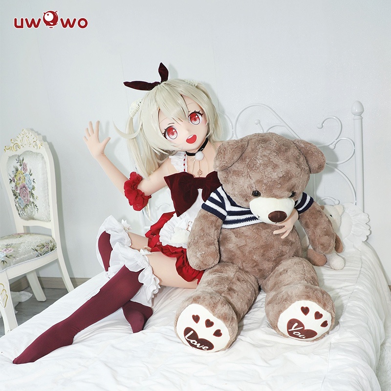 现货Uwowo悠窝窝 原神cosplay 可莉cos服可爱萝莉女仆南瓜裤套装 - 图1