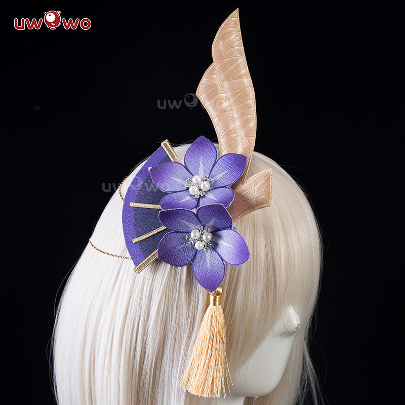 现货uwowo悠窝窝原神cosplay 雷电将军 夜樱旗袍 cos 服装女  影