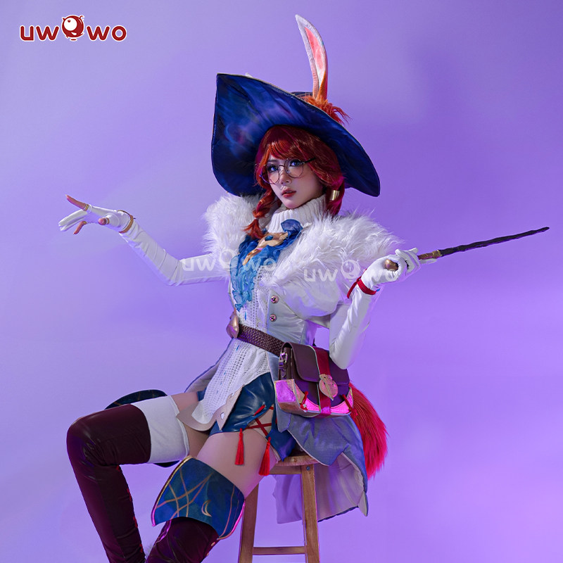 预售悠窝窝英雄联盟cosplay双界灵兔 阿萝拉cos服装女lol C服