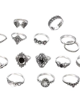 Minimalist Knuckle Ring Set Couple Rings Set