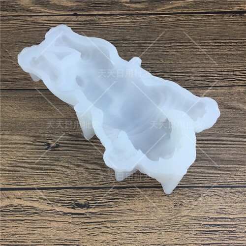 抖音网红立体3D沙皮狗慕斯模具小脏脏狗冰激凌硅胶蛋糕4寸第二代 - 图2