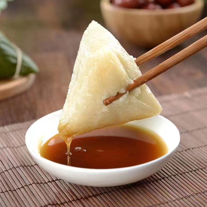 传统糯米粽子甘肃陇南成县端午节美食甜食甜胚子老家粽叶香甜蜂蜜