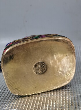 古玩收藏大象吉祥壶景泰蓝雕工艺