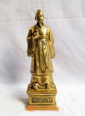 扁鹊黄铜像扁鹊摆件器金属工艺品