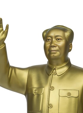 纯黄铜毛主席全身挥手像毛主席像