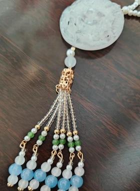 H518新中式男女款百搭长背云璎珞