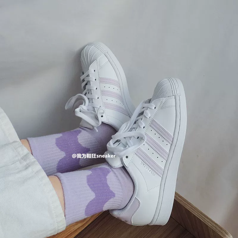 Adidas Clover Superstar золотая метка shell toe белые кроссовки для мужчин и женщин пары повседневные белые