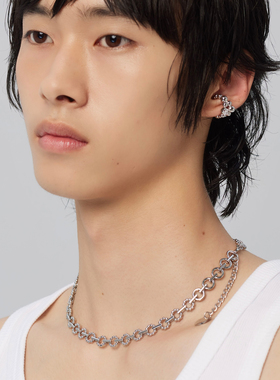 气泡花型小众锁骨项链