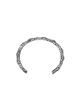 海盗船银饰复古女S925银海浪手镯