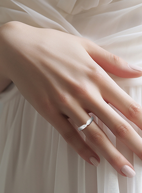 海盗船银饰戒指定制简约情侣