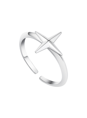 海盗船银饰北极星戒指