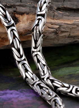 海盗船银饰男士项链轻奢时尚配饰