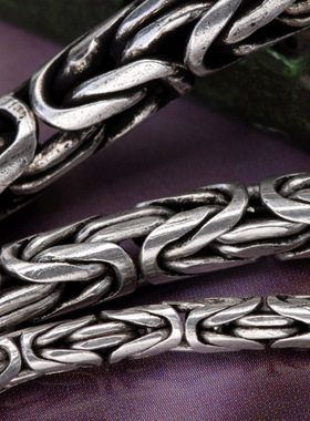 海盗船首饰银手链轻奢小众复古风