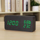 LED alarm clock night light temperature and humidity bedside table clock
