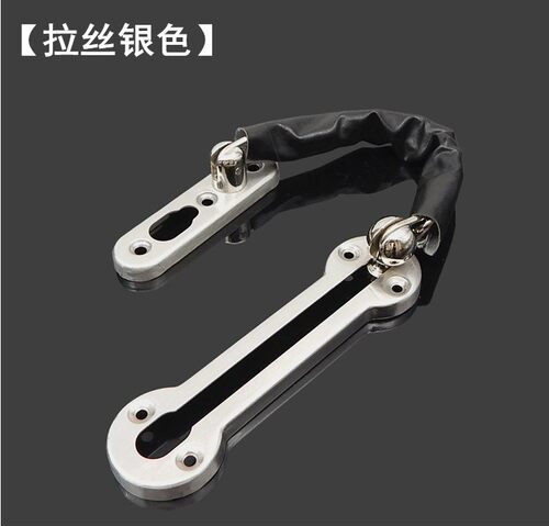 防盗链门链不锈钢加厚反锁链条门栓插销防盗扣酒店安全链家用门扣 - 图0