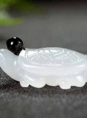 一级白龙龟和田玉手把件