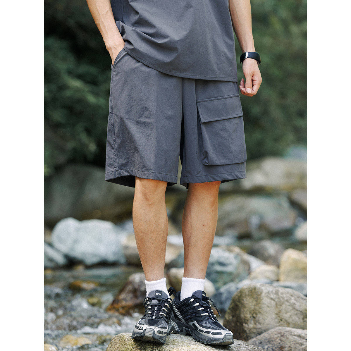男女同款夏季短裤户外机能工装裤大口袋透气潮,淘宝优惠券,粉丝福利购,淘宝优惠卷