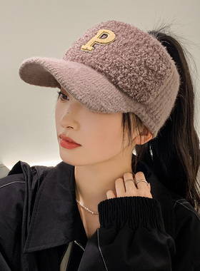 出游韩系女秋冬字母帽子