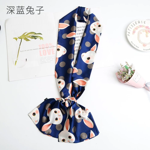 Тонкий модный двусторонний длинный шейный платок, шарф