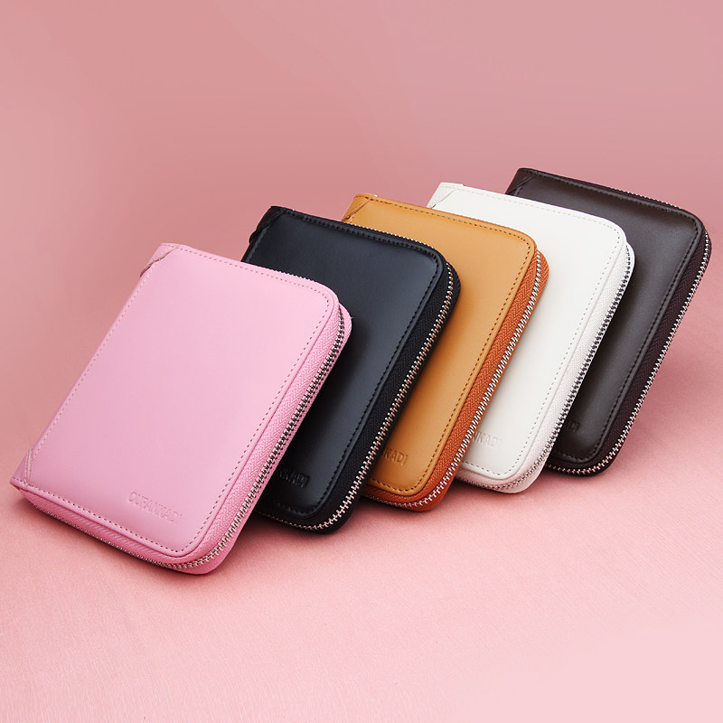 女式真皮大容量韩国可爱男士卡片包 oufankadi卡包