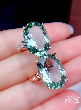 s925纯银戒托开口椭圆465