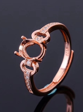 s925银戒指银托4*6 5*7 6*8 7*9 8*109*1110*1210*1412*1613*18mm