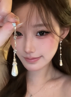 法式复古长款优雅耳钉耳环女设计感超仙气质少女感配饰2026新款潮