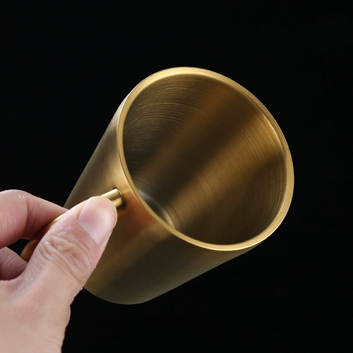 Двухэтажная ручка из нержавеющей стали со стаканом для домашнего использования, бокал, нержавеющая сталь AISI 304, защита при падении