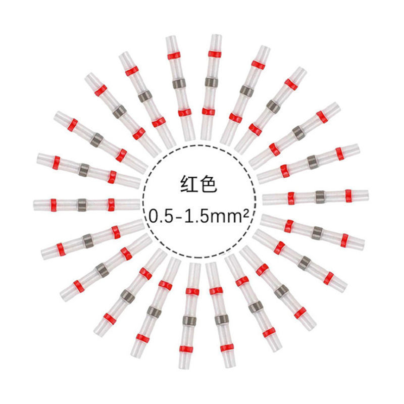免压焊锡环热缩管防水快速接线端子车线 网线 电线 对接保护接头 - 图1